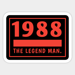 1988 birthday Sticker